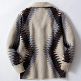 And Winter New Men's Retro T-Shirt Jacket Knitted Long Sleeve Thick Sweater
