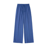 New Pocket Pendent Loose Shirt Elastic Waist Pant Suit-Outfit