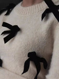 Long-Sleeved Autumn And Winter Sweater Female Burst 2025 Solid Color Long Plush Jacket Knitting