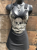 Toloer 2024 Alion Women's Skull Print Sleeveless Vest