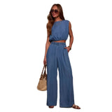 Women's Clothing Autumn And Winter Hot Selling Explosion Casual Personality Denim Taut Bra Trousers