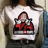 The House of Paper T Shirt New Money Heist Women La Casa De Papel Tshirt Funny Top Tee Fashion Female Clothes