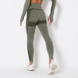 Gym Black Leggings Women High Waist Pants Sexy Girls Running Fitness Seamless Legins Breathable Quick Dry Training
