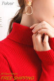 Winter Women Turtleneck Sweater Basic Knitted Soft Pullovers Cashmere Jumpers For Women Fashion Elastic Warm