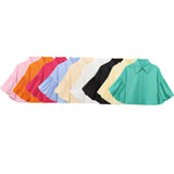 Short Top 2025 Spring Five-Sleeve Retro Temperament Bubble Sleeve Loose
