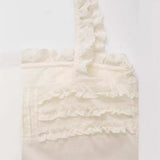 Spring Style Laminated Embroidery Slim Sling Blouse 0881034-Outfit