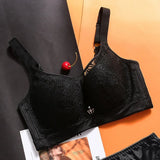 Plus Size Bras for Women Full Coverage Push Up Bra Sexy Lace Bralette C D E Cup Ladies Brassiere