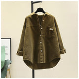 Wicked Long-Sleeved Shirt Women's Fashion Casual Korean Version Of The Long-Term Shirt