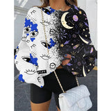 Sweatshirt Women Colorful Pullover Tops Spring Autumn Fashion Streetwear Oversized Loose Shirt Pullover Sweatshirts