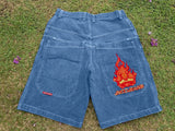 Shorts Y2K Hip Hop 2023 Original Gothic Pocket Baggy Jeans Shorts Man-Outfit