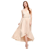 Independent Station Popular Style Multi-Wear Method Cross Front And Back Long Bare Back Sexy Bandage Dress Long Dress-Outfit