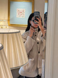 New Autumn And Winter 2025 Fashion Commuting Collar Knitted And Spinning Splicing This Shirt Coat