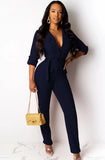 Casual Long Sleeve Button Open With Belt