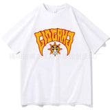 M Printing Summer 2024 New Y2K Harajuku T-Shirt Loose Shirt Short-Sleeved Couple-Outfit