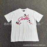 M Printing Summer 2024 New Y2K Harajuku T-Shirt Loose Shirt Short-Sleeved Couple-Outfit