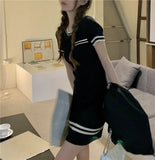 Temperament Sexy Knitted Dress Women's Summer 2025 New Niche Design Chic Skirt A Word