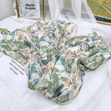 Summer Chiffon Beach Boho Maxi Women Skirt High Waist Floral Print Vintage Holiday Ruched Long Fashion Skirts
