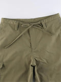 cargo trousers with straight legs and