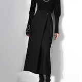 Casual Solid Irregular Skirt Female High Waist Loose Asymmetrical For Women Skirts Fashion Autumn Style 2022