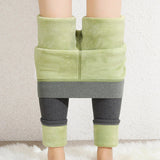 Winter Warm Women's Leggings Thicken Lambwool Fleece Woman Pants Casual Legging Trousers Up 10℃ Pantalon High