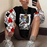 Sweatshirt Women Colorful Pullover Tops Spring Autumn Fashion Streetwear Oversized Loose Shirt Pullover Sweatshirts