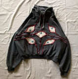 Demon Eye Series Cotton Hood 90S Vintage Printed T-Shirt