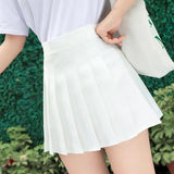 High-Waisted Plaid Women Skirts Summer Elegant a Line Pleated Skirt Girls Dance Mini Skirts for Teenager