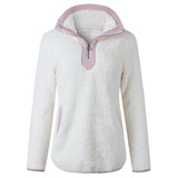 year autumn and winter zipper pocket high neck long sleeve women's blouse