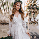 Fashion Maxi Dress Women Sexy See Through Lace Long Sleeve Spring Summer Evening Party Dresses Vestido De Festa