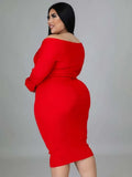 Plus Size Sweetheart Long Bodycon