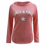 New Autumn And Winter Women's T-Shirt 2023 Is A Hot Seller Of Printed Diamond-Encrusted Round Collar Long-Sleeved Sweaters-Outfit