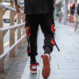Men's Loose Tide Brand Ins Hip-Hop Hip-Hop Wide-Leg Trousers Men's Straight Leg Trousers-Outfit