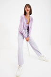 Trendyol Plaid Knitwear Cardigan