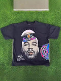 Men's T-Shirt Y2K Cotton Man Harajuku Street Hip-Hop Big Eyes Mouth Pattern Printing Super Classic-Outfit