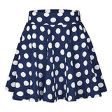 Toloer Summer Hot Wave Dot Mini Skirt Red Skirt-Outfit