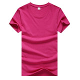 New Men Solid Color T Shirt Mens T-shirts Summer Skateboard Boy Tee Multi Color Casual Tops Simple
