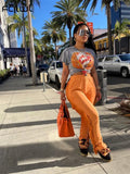 Autumn Streetwear Baggy Pants Women 2022 High Waist Legging Tassel Pants Female Black Orange Gray Trousers Pants