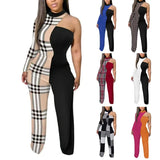 Spring And Summer New Women's Irregular Trousers Out-Shoulder Commuting