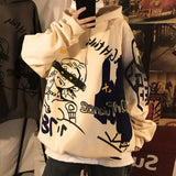 Autumn Winter Hip Hop Loose Hooded Oversize Sweatshirt Hoodie Harajuku Kpop Gothic Streetwear Aesthetic Halloween Hoodies