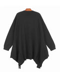 Big Size Irregular Knitting Sweater Round Neck Long Sleeve Women Pullovers New Fashion Tide Autumn Winter 2022