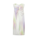 Women's Dress 2025 New Fashion Print Net Corset