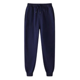 New Solid Color Casual Pants Men Brand Men's Fashion Drawstring Full Length Pants Slim Harajuku Style Pencil Pants