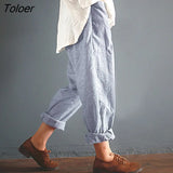 Vintage Harem Pants Women Casual Loose Pockets Pant Autumn Fashion Streetwear Female Harajuku Trousers Plus