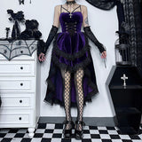 Autumn's New Dark Sexy Hot Girl Slim, Neck Tie, Waist Tie, Dress Girl-Outfit