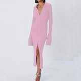Long Knitted Cardigan Women Tops Female Fashion Slim Sweater Coat Solid Korean Autumn And Winter 2022 New Casual