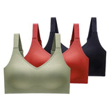 3pcs/set Sexy Seamless Bras For Women Wire Free Active