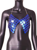Toloer Summer Nightclub Acrylic Sling Sexy Little Vest
