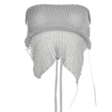 2025 Fashion Trend Women's New Breast-Wearing Body-Dectivable Knitting Small