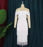 Sexy Bosom High-Waist Brooch Esu On Banquet Evening Dress Dress Girl Party