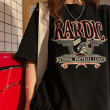 Printed Casual Vintage Basic Short Sleeve T-Shirt Women Korean Style O-Neck All-Match Summer Cotton Soft Chic